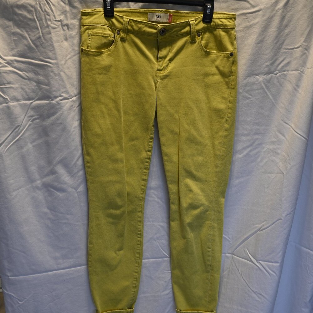 CAbi jeans yellow, size 10 skinny